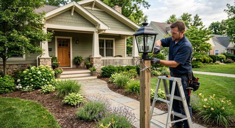 Fence Lighting Installation in Orem, UT
