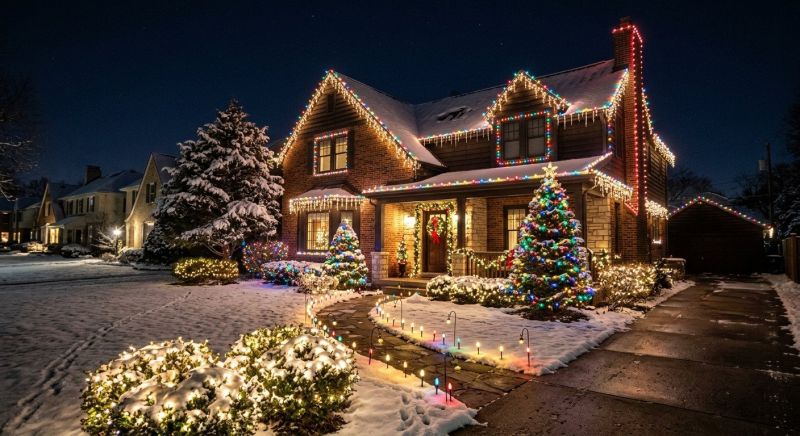 Holiday Lights Installation in Overland Park, KS